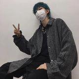 Wiaofellas  -  Men's Trendy Outerwear Ins Men's Trendy Cool Loose New Outerwear Woolen Jacket Men's Outerwear