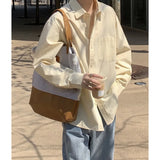 WIAOFELLAS  -  Spring Cotton Long Sleeved Shirt Men Society Mens Black Dress Shirt Korean Loose Casual White Shirt Mens Office Formal Shirts