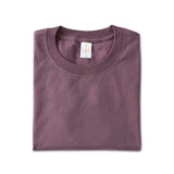 WIAOFELLAS  -  Urban 220g Japanese Cotton Thick T-shirt Unisex Heavy Summer Solid Color Seamless Woven Tops Round Neck Men Short Sleeve T-shirt
