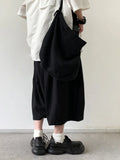 Wiaofellas  -  Summer New Chinese Retro Asymmetrical Casual Pants Men Women Personality Seven-Foot Draping Sensation Workwear Thin Skirt Pants