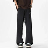 WIAOFELLAS  -  Spring Men's Peated Design Gradient Print Pantalones Hip Hop Fashion Straight Trousers Y2K Vintage Streetwear Gym Sweatpants