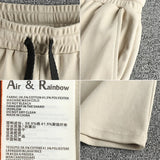 WIAOFELLAS  -  Twill knitted wash fabric simple fashion clean version of casual shorts men's summer sports five point pants