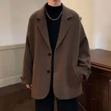 Wiaofellas  -  Casual Men's Suit Jacket Spring Autumn Style Handsome High-End Feeling Western Clothes Upper Apparel Regular Length