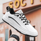 WIAOFELLAS  -  Men Fashion Vulcanized Shoes Sneakers Light Tennis Shoes Trend Male Flat Shoes  Fall New Beige Sports Shoes Large size 39-47