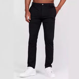 Wiaofellas  -  New Casual Pants Stylish Men's Slim Solid Pencil Pants Male Comfortable Business Formal Pants Four Season Hot Sale Trousers