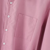 WIAOFELLAS  -  Men Shirt Solid Lapel Long Sleeve Lace Up Casual Men Clothing Loose Streewear Fashion Leisure Tops Male Shirts S-5XL