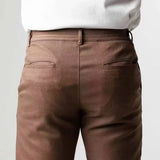 WIAOFELLAS  -  Spring Autumn New Men's Casual Elasticity Waist Pants Waterproof Solid Trousers Japanese Busines High Guality Long Pant For Male