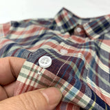 WIAOFELLAS  -  Plaid short-sleeved shirt Men's Japanese vintage linen youth summer cotton linen loose casual short-sleeved shirt