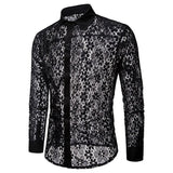 WIAOFELLAS  -  Cross Border Foreign Trade Spring and Autumn Men's Shirts with Solid Color Design Long Sleeved Lapel Shirts