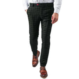 WIAOFELLAS  -  Autumn Men's Classic Plaid Suits Pants Wool Trousers Italian-style High-waist Slim Casual Fashion Straight leg Long Pant For Men