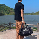 WIAOFELLAS  -  Men's Casual T-Shirt Fashionable Trendy Hip-Hop High Street Y2k Retro Snake Pattern Loose Cotton Top Spring And Summer