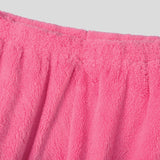 WIAOFELLAS  -  Men Pants Solid Color Elastic Waist Joggers Plush Fleece Trousers Men Streetwear Loose Fashion Casual Male Long Pants