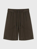 Wiaofellas  -  Loose and Slim Wide-leg Men's Versatile Five-point Casual Straight Suit Shorts