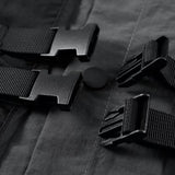 WIAOFELLAS  -  Spring Autumn Men's Fake Two piece Long Sleeve Shirt Coat Mountain Functional Jacket Multi Pocket Vest Splicing Workwear Coats