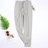 WIAOFELLAS  -  Men's Home Pants Cotton Autumn Spring Sleep Bottoms Male Plus Size Casual Sports Trousers Sleepwear Pajama Pants for Men MY458