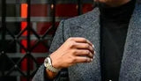 Wiaofellas  -  Autumn Dark Grey Tweed Male Suit Slim Fit Warm Casual Tuxedo High Quality Groom Wediing Fashion Men's Jacket Pants Custom Made