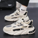 Wiaofellas Non-slip Fashion Mens Sports Shoes Breathable Comfortable Student Casual Sneakers Outdoor Runnning Luxury New Male Chunky Shoes