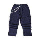 Wiaofellas  -  Streetwear New Casual Mens Cargo Pants Vintage Patchs Pockets Solid Color Corduroy Pants For Men Spring Summer Fashion Trousers