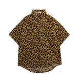 Wiaofellas  -  Summer Fashion Shirt Men Leopard Print Short Sleeve Party Club Hawaiian Beach Tops Streetwear Shirts Men Dance Camisas Hombre