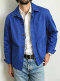 Wiaofellas  -  Spring Autumn Men Cropped Cotton Suit Jacket, Multi‑Pocket British Italian Vintage Blazer for Daily Business Commute