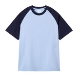 WIAOFELLAS  -  Summer Men's 245g Heavy Pure Cotton Short Sleeve T Shirt Trendy Brand Casual Streetwear Basic Top Loose T-shirt for Women