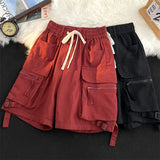 Wiaofellas  -  American Sle Workwear orts Men Summer Japanese Trendy Brand Multi ket Casual Five orts Pure Cotton Waed Large orts