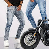 Wiaofellas  -  New Motopants Leisure Motorcycle Jeans Riding Trousers Off-road Motocross Riding Pants Zipper Design Multiple Pockets