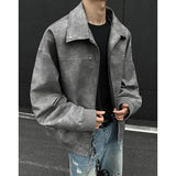 WIAOFELLAS  -  Spring Short Jacket Men Fashion Retro Tie Dye Jacket Men Streetwear Hip-hop Loose Bomber Jacket Mens Motorcycle Jackets Coat