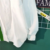 WIAOFELLAS  -  New Spring and Autumn Fashion Trend Simple Polo Collar Stripe Contrast Slouchy Style Casual Loose Men's Shirt Thin Coat