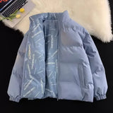 Wiaofellas  -  Winter Cotton Padded Coat New Men's Thickened Warm Puffer Jacket Sporty Casual Trendy Brand Cool Jacket