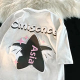 WIAOFELLAS  -  Trendy Nicheshort Sleeve Cotton T-Shirt For Men Loose Fit Summer Hip Hop Korean Style Casual Tshirt InsFashionable Half Sleeve T