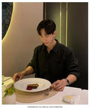 WIAOFELLAS  -  Large size men's long-sleeved shirt men's spring and summer Korean style high-end casual shirt design niche jacket