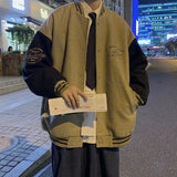 WIAOFELLAS  -  Baseball Jersey Men's New Oversized Loose Men's Casual Jacket Trendy Cotton Jacket
