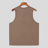 WIAOFELLAS  -  Men Tank Tops Flower Embroidery O-neck Sleeveless Vests Summer Streetwear Breathable Fashion Casual Men Clothing