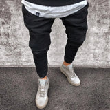 Wiaofellas  -  Mens Hole Skinny Vintage Jeans Fashion Ripped Slim Denim Pants For Men New Male Hip Hop Pleated Jean Trousers Pantalon Homme