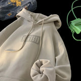 Wiaofellas  -  American Style Letter Printed Hoodies For Men Autumn Casual Cotton Fleece Oversized Sweatshirts Y2K Streetwear Sudadera Hombre