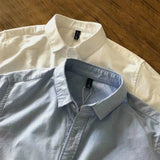 WIAOFELLAS  -  Fashionable Retro Street Patchwork Solid Color Shirt For Men 2024 Spring And Summer New American Style Casual Long-Sleeved Shirt