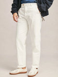 WIAOFELLAS  -  American European Spring Autumn New Fashion Men’s Solid Color Casual Trendy Straight Cotton Trousers Male Simple Pants Clothes