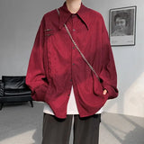 Wiaofellas  -  Spring New Simple Solid Color Design and Temperament Men's Shirt Fashionable Casual Shirt