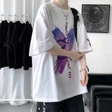 Wiaofellas  -  Men's Oversized T-shirts Loose Summer Y2k Tops Clothes Pure Cotton Streetwear Harajuku Short Sleeve Tee T Shirt Surprise Price