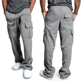 WIAOFELLAS  -  Plus Size M-4XL Men Loose Sport Jogger Pants Casual  Cotton  Gym Fitness Sweatpants Long