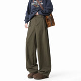 WIAOFELLAS  -  Black Casual Pants Men Fashion Oversized Wide Leg Pants Men Streetwear Korean Loose Straight Pants Mens Baggy Beige Trousers