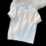 WIAOFELLAS  -  Summer New Arrival T-shirt Short-sleeved Men's Clothing Slim Round Neck Bottoming T Shirt Trendy Casual Solid Color T Shirts Men