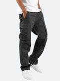 Wiaofellas  -  Summer New Men's Overalls European American Pants Drawstring Multi-pocket Casual Trousers