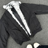 WIAOFELLAS  -  Autumn Winter Fashion Casual Jacket Plus Velvet Thickened Jacket High Quality Heavy Solid Color Canvas Trendy Cotton Jacket Men