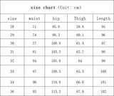 WIAOFELLAS  -  Vintage Cotton Men Jeans Suit Pants Elastic High Waisted Straight Trousers British Business Style  Casual Naples Denim Pant