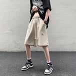 WIAOFELLAS  -  High Street Ripped Men Summer Retro Sports Cropped Pants