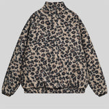 WIAOFELLAS  -  Leopard Print Jacket Men Winter Fuzzy Lamb Fleece Jacket Coat Men Streetwear Hip Hop Oversized Fluffy Warm Harajuku Zip Jackets