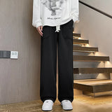 WIAOFELLAS  -  Men's Sweatpants Rest Sports Pants Spring Autumn Casual Wide Leg Trend Fashion Loose Quality Fabric Comfortable Breathable Pants