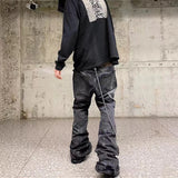 WIAOFELLAS  -  Washed Vintage Straight Wide Leg Denim Pants Men and Women High Street Baggy Casual Flare Jeans Pants  Y2K Oversized
